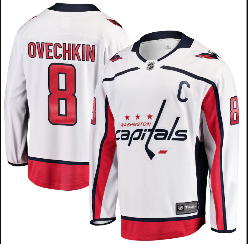 Men Washington Capitals Alexander Ovechkin Fanatics White Breakaway NHL Jersey->washington capitals->NHL Jersey